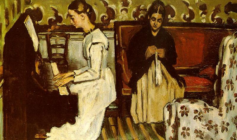 Paul Cezanne Girl at the Piano oil painting image